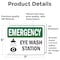 Signmission Eye Wash Station, 7 in W x Rectangle, Vinyl Decal OS-2PACK-EM-D-57-L-10318 - alternate 5